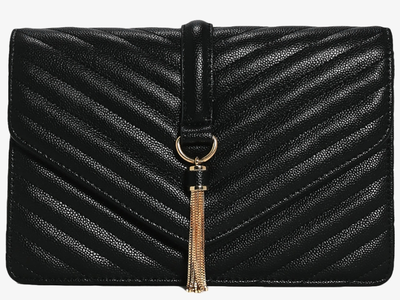 Boohoo Womens Rose Quilted Tassel Trim Cross Body Bag, transparent png