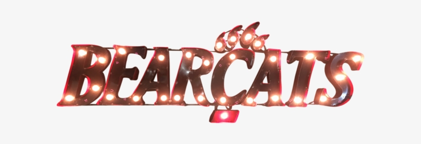 University Of Cincinnati "bearcats" Lighted Recycled - University Of Cincinnati Bearcats Lighted Recycled, transparent png