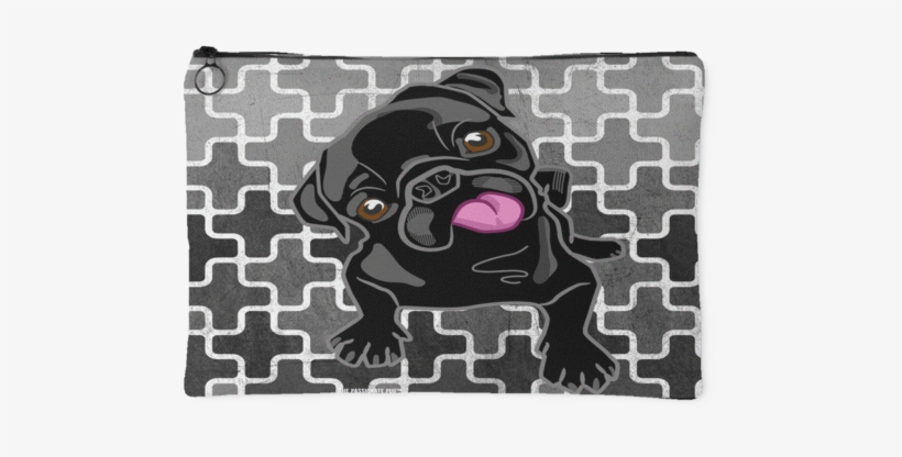 Black Pug Makeup Pouch - Skin Decal Wrap For Nokia X2 X2-01 Cell Phone Cover, transparent png