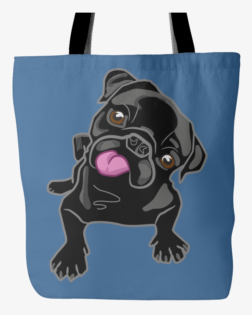 Black Pug Premium Tote Bag - Pug Puppy Authentic The Mountain Men's T-shirt L 1036976, transparent png