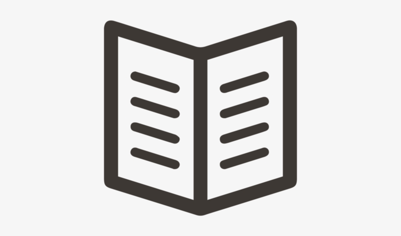 Full Catalog Of 100% Recycled Apparel And Accessories - Open Book Icon, transparent png