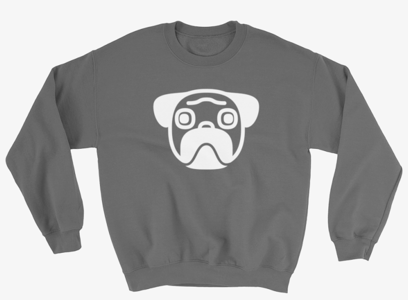 Ghost Pug Sweatshirt, transparent png