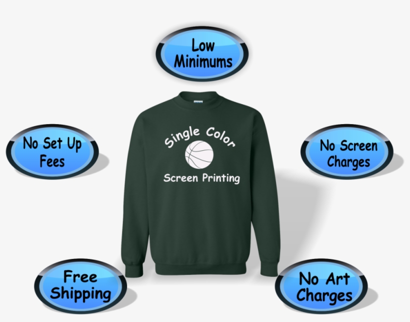 Crew Neck Sweatshirts - T-shirt, transparent png