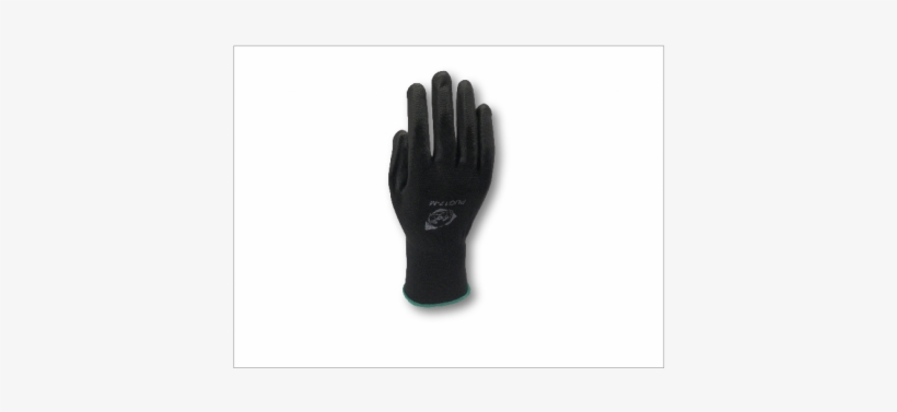 Pug Black Polyurethane Gloves 12pk - Leather, transparent png