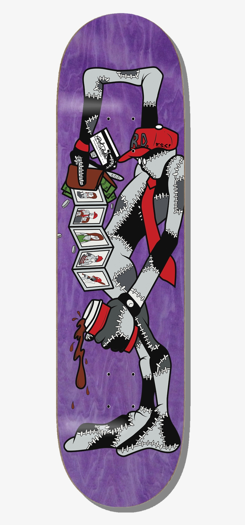 Fsc - Rad Dad Rag Doll Deck-8.37 (skateboard Deck), transparent png