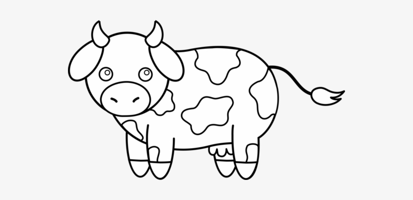 Female Farmer Clipart Black And White - Cattle, transparent png
