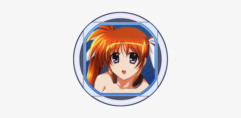 Nanoha Fate Picks Me And Places Me Between Her Breasts - Happy Face, transparent png