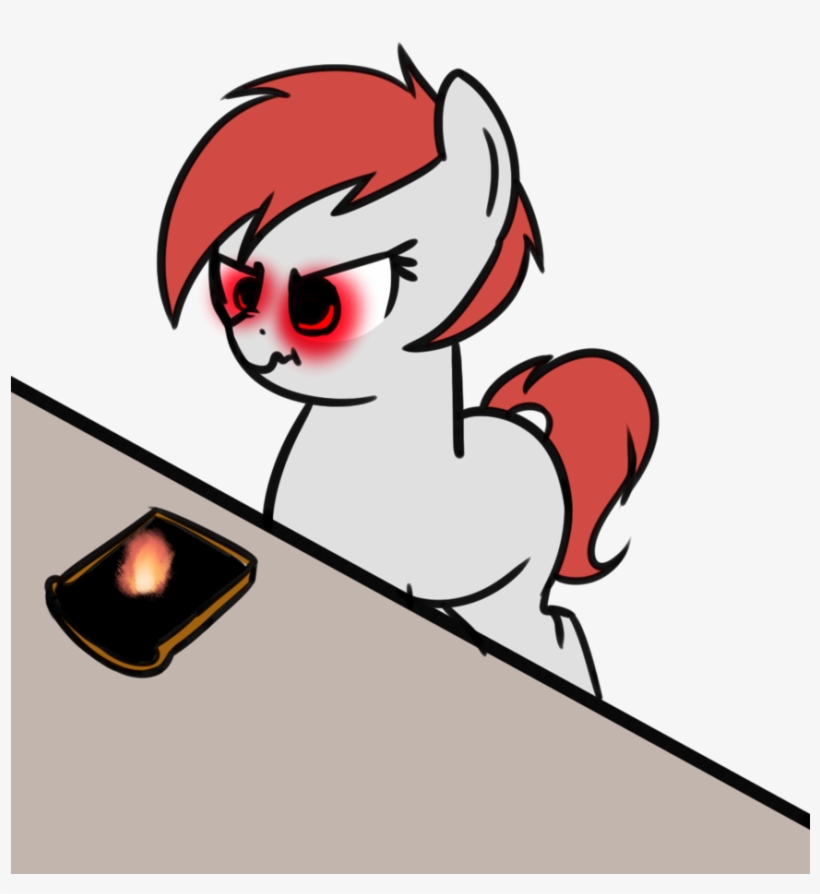 Neuro, Bread, Burnt, Female, Fire, Food, Glowing Eyes, - Cartoon, transparent png