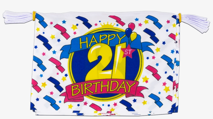 Mini Flag Bunting Hy Birthday 21st 3 M Royal Flags - Happy 30th Birthday, transparent png