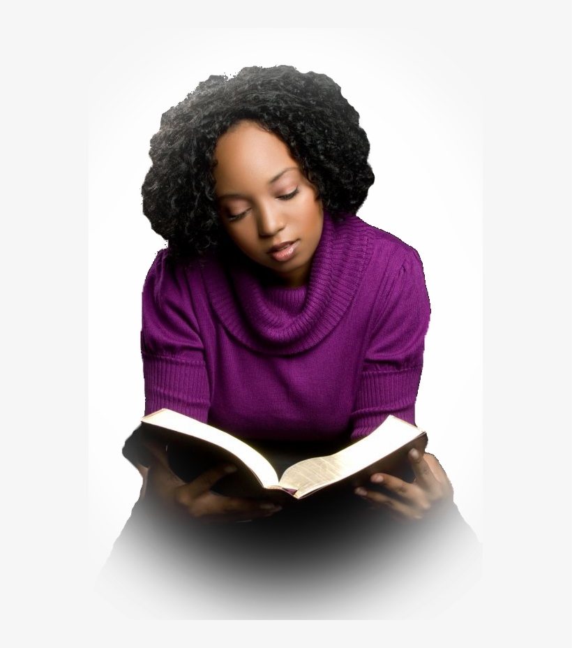 Woman Reading Bible - Reading The Bible Png, transparent png