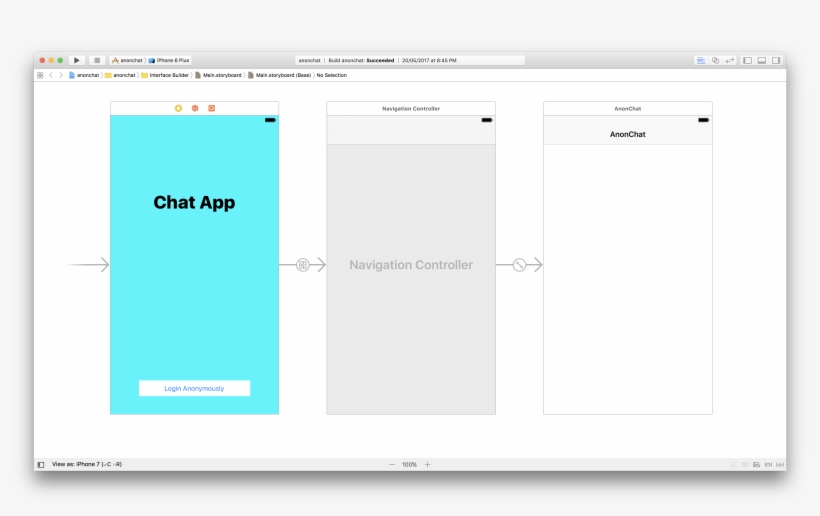 What We Have Done Above Is Create The First Viewcontroller - Chat Uicontroller For Ios, transparent png