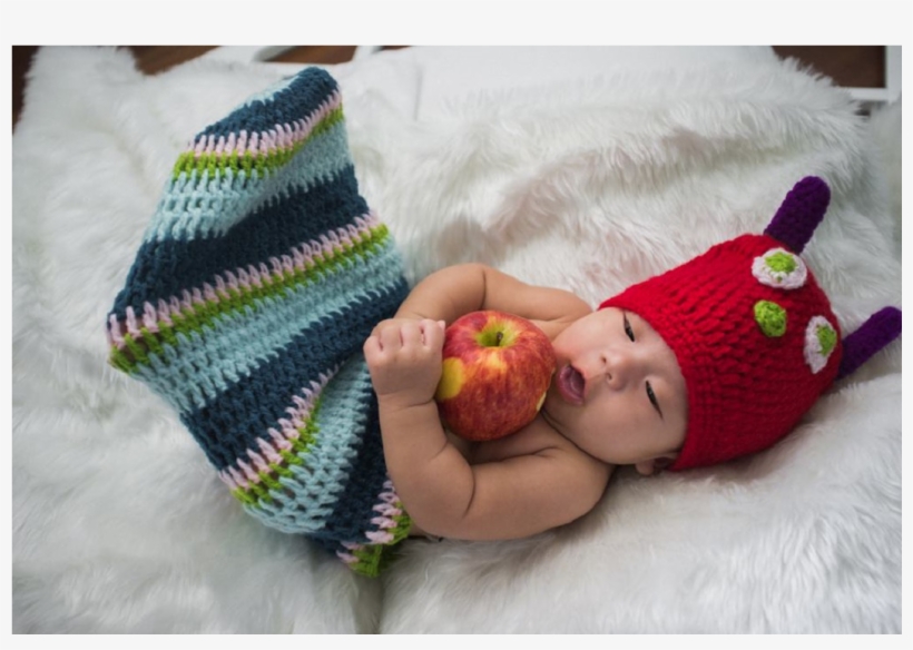 Hungry Caterpillar Costume Baby - Knitting, transparent png
