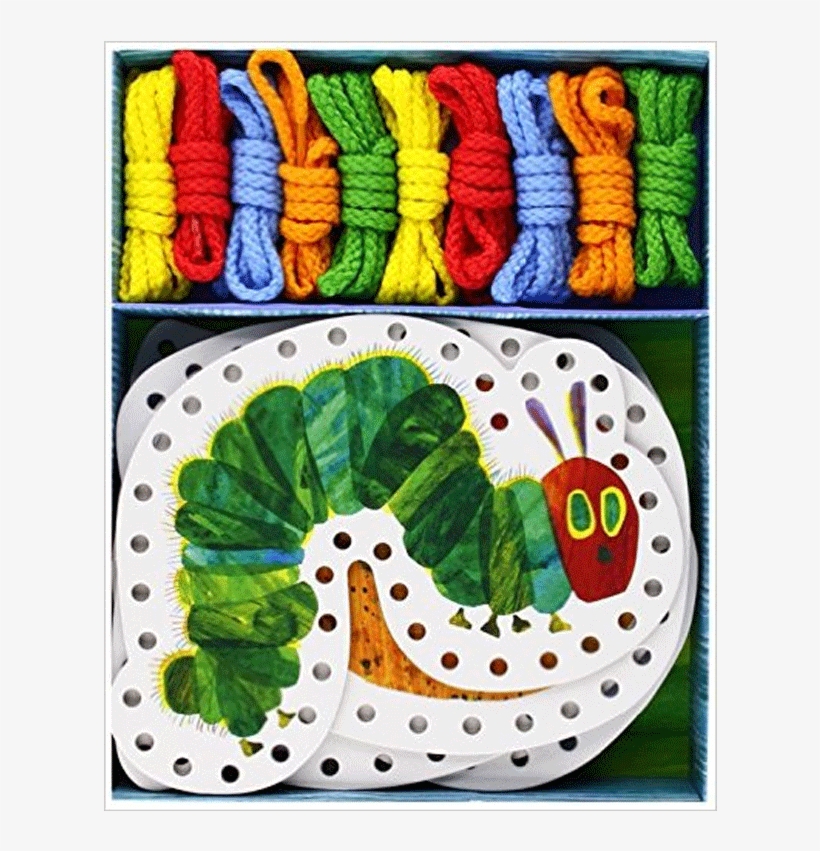 The Very Hungry Caterpillar * Lacing Card Irie Carr - Very Hungry Caterpillar Lacing Cards By Eric Carle, transparent png