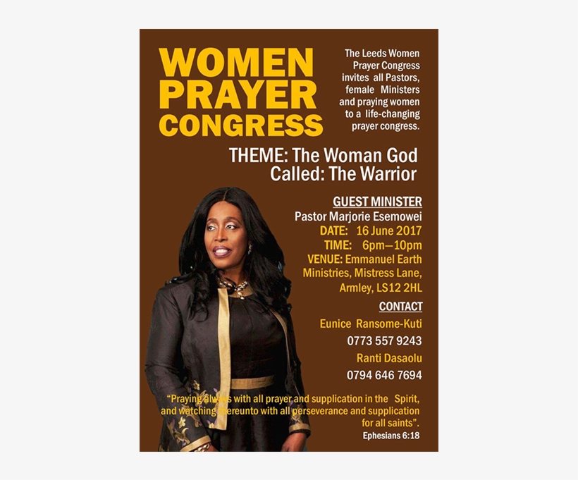 Women Prayer Congress - Woman, transparent png