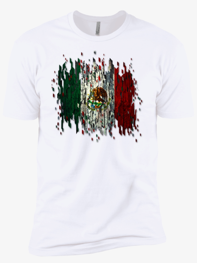 Next Level Premium Short Sleeve T Shirt Mexican - 100anb - (flag-g-1-22-p) - Distressed Digitally - Uk, transparent png