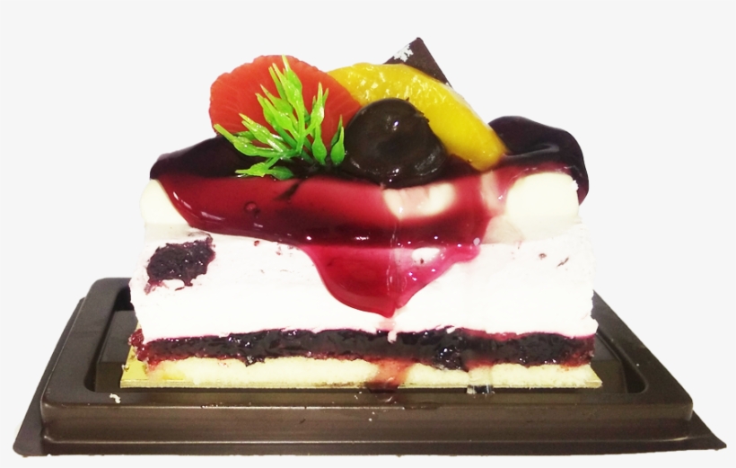 Royal Blueberry Slice Cake - Fruit Cake, transparent png