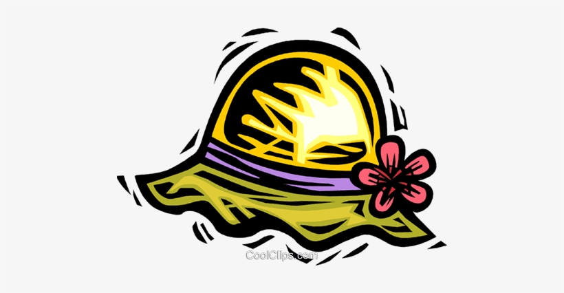 Summer Hat Royalty Free Vector Clip Art Illustration - Sommerhut Clipart, transparent png