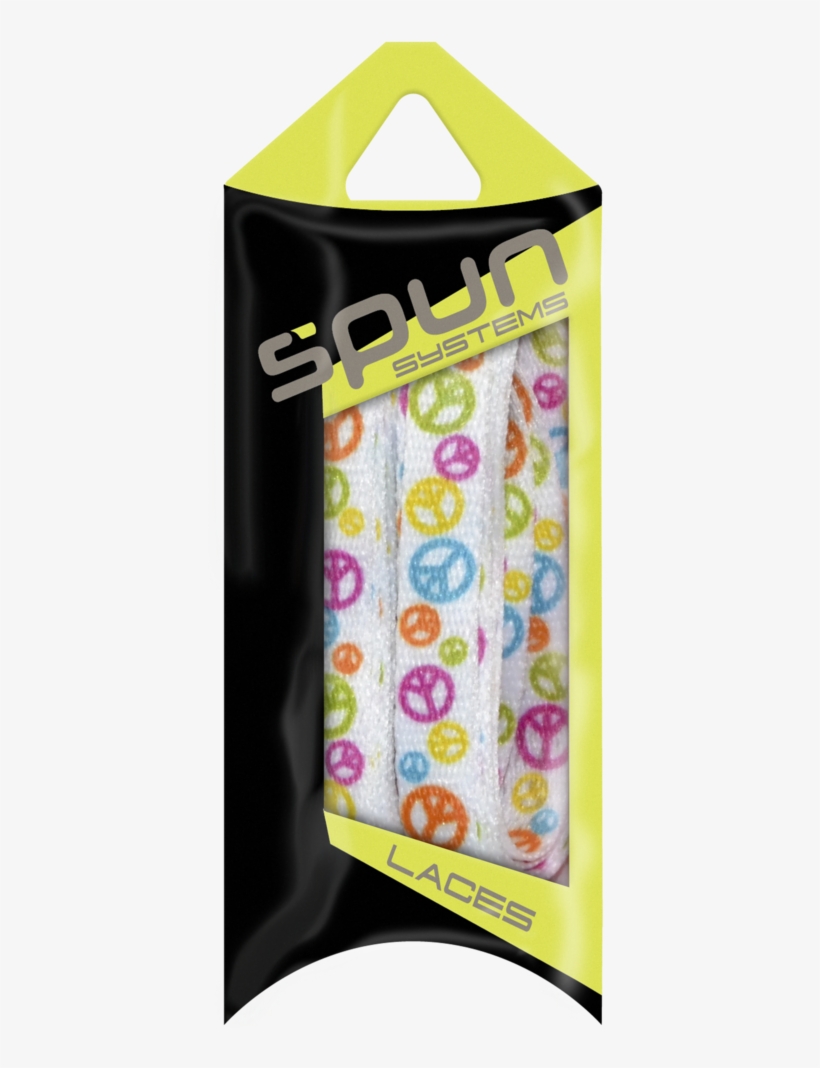 Spun™ 3/8" Printed Shoelaces - Lime Yellow Oval Shoe Laces, transparent png