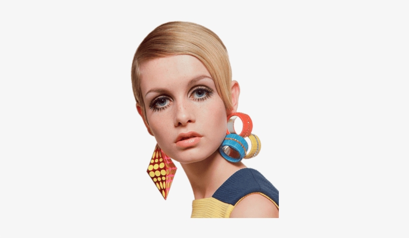 Twiggy Earrings - 60s Models, transparent png