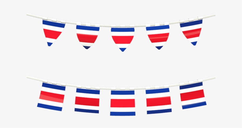 Costa Rica Flag Banner, transparent png