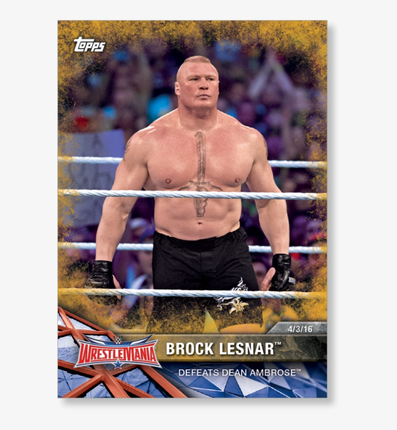Brock Lesnar 2017 Wwe - Wwe Brock Lesnar 2017 Cards, transparent png