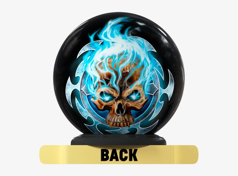 Flaming Blue Skull, transparent png