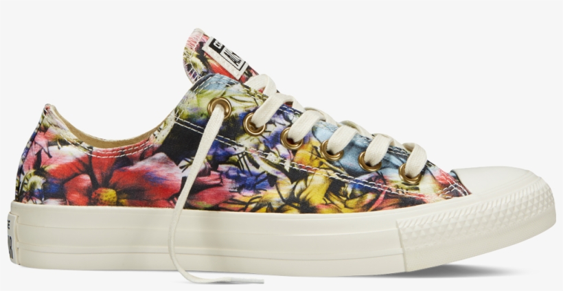 Chuck Taylor All Star Floral - Scarpe Converse To Star Ct As Ox Graphic 547279c Sneakers, transparent png
