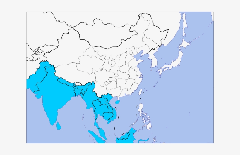 Muhammad Idea 1 Hinduism - Blank Map Of East Asia, transparent png
