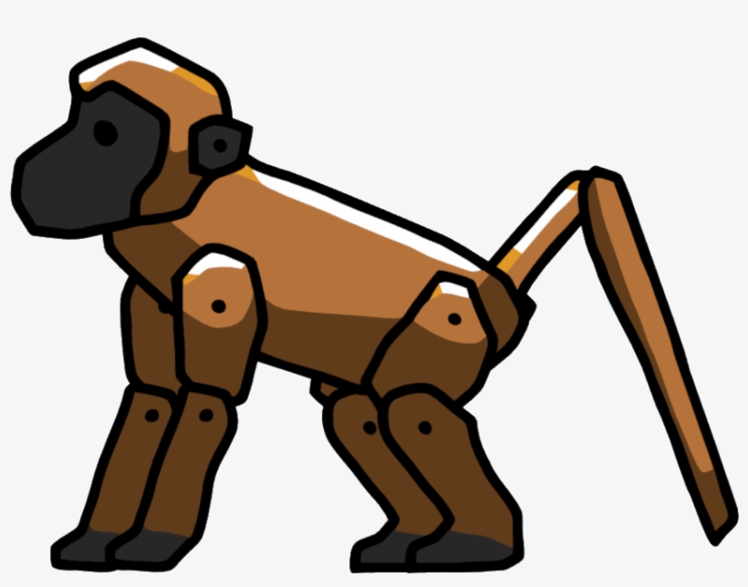 Baboon - Baboon Png - Scribblenauts Primates, transparent png