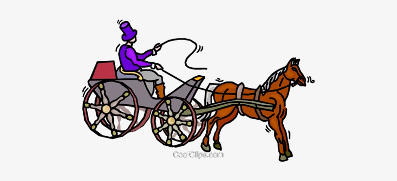 Person Driving A Horse And Buggy Royalty Free Vector - 1 Horsepower, transparent png
