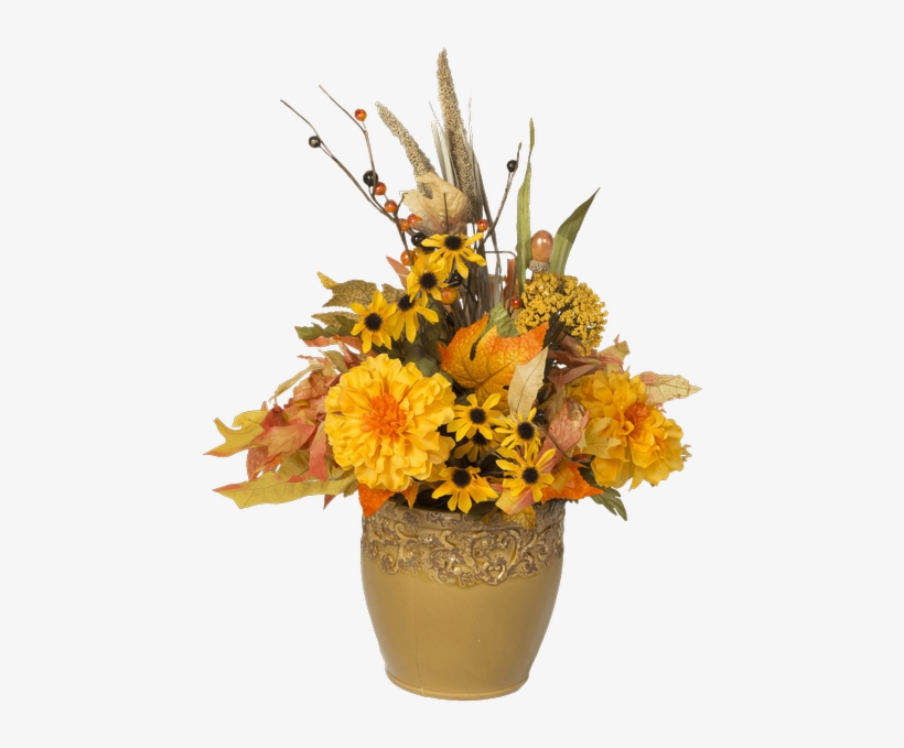 Silk Fall Blooms & Acorns Royer's Flowers & Gifts 500x611 PNG