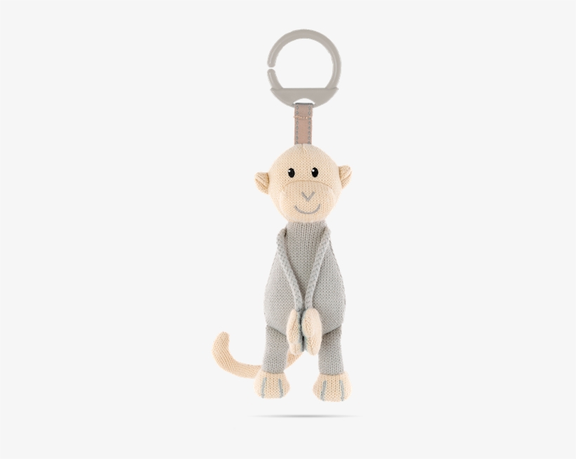 Matchstick Monkey Knitted Hanging Monkey Teething Toy, transparent png