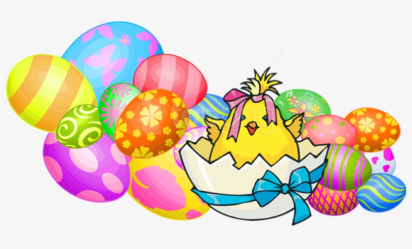 Vector Freeuse Chicken And Eggs Clipart - Easter Chicks And Bunnies, transparent png