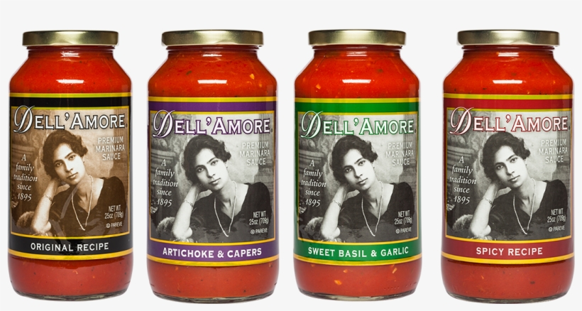 25 Ounce Jars - Dell Amore Marinara Sauce, Spicy Recipe - 25 Oz Jar, transparent png