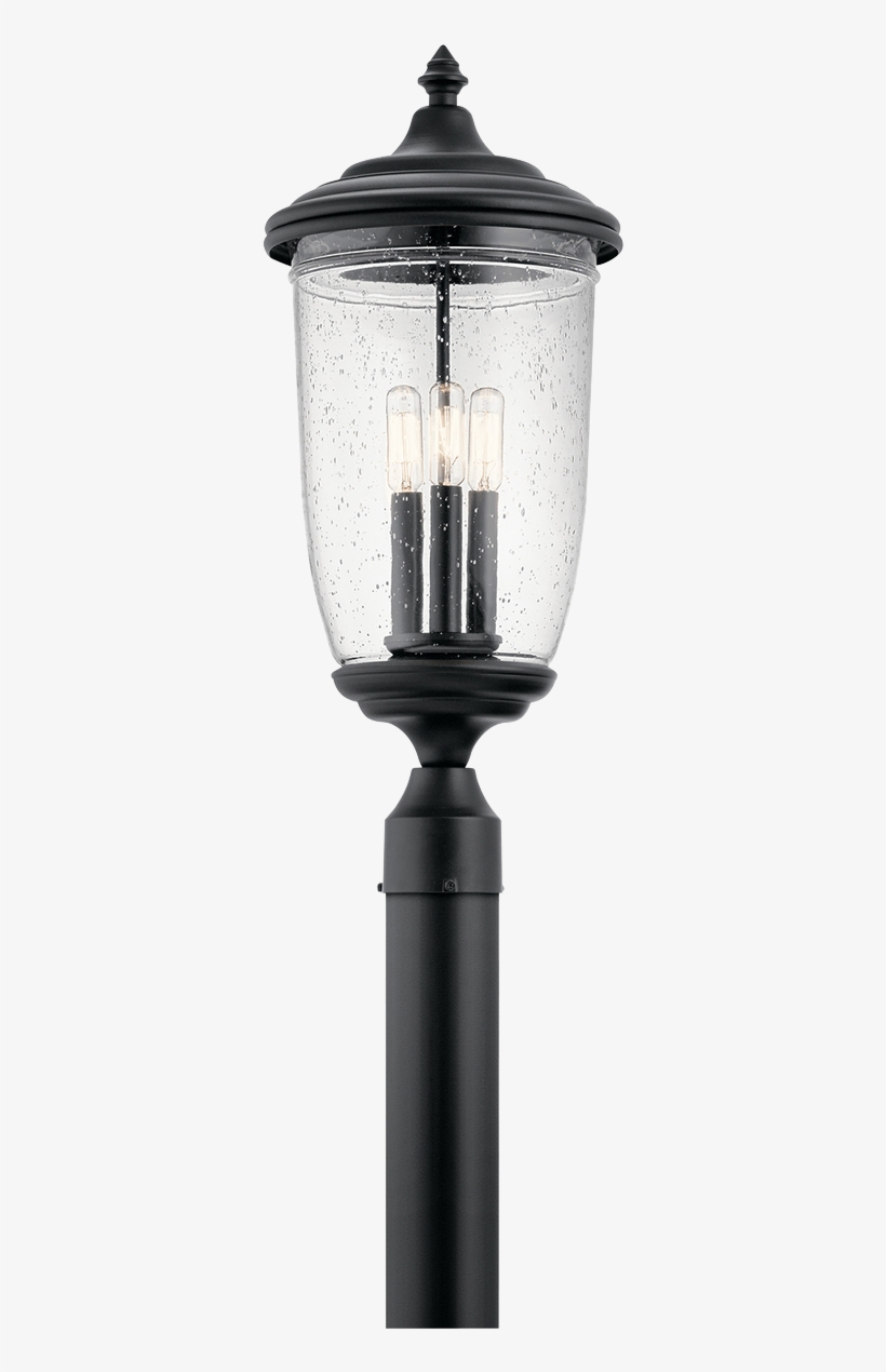Yorke 3 Light Outdoor Post Mount Textured Black - Lighting, transparent png