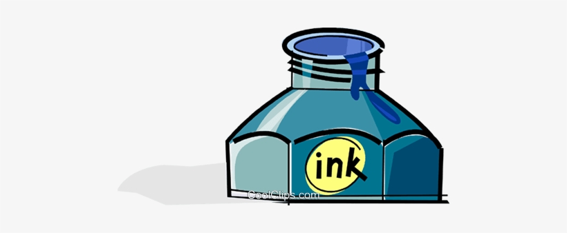 Ink Bottle Royalty Free Vector Clip Art Illustration, transparent png