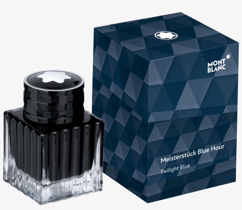 Ink Bottle Meisterstück Blue Hour, Twilight Blue, 30ml - Montblanc Meisterstück Blue Hour Twilight Blue Ink, transparent png