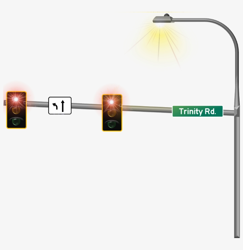 I Did Some Mild Post-editing With The Lighting Effects - Traffic Light, transparent png