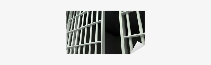 White Bar Jail Cell Perspective Unlocked Sticker • - Johnson County Jail In Indiana, transparent png
