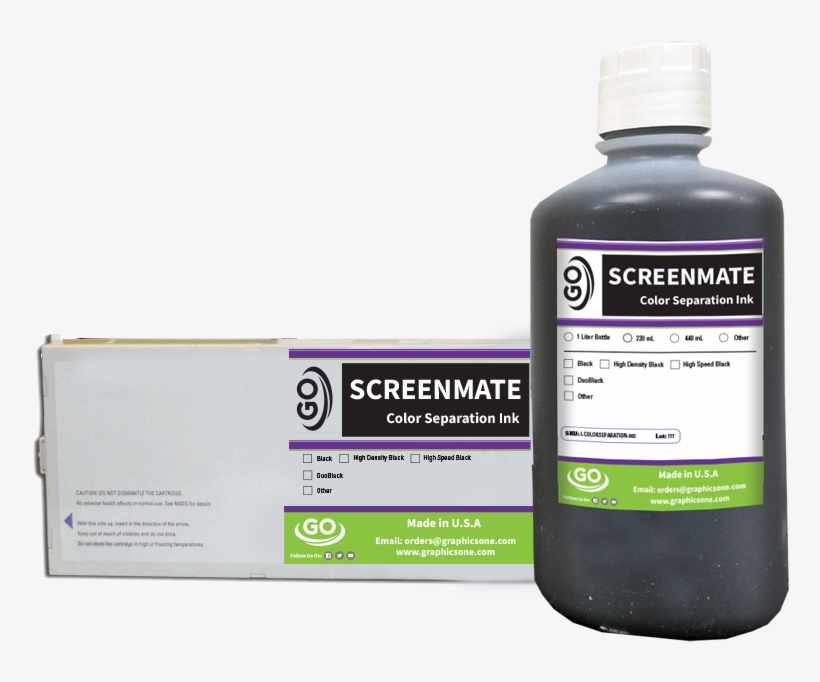 Go Screenmate Color Separation Ink - Ink, transparent png