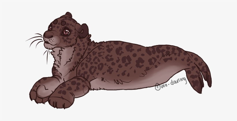 Leopard Seal Clipart Transparent - Painting, transparent png