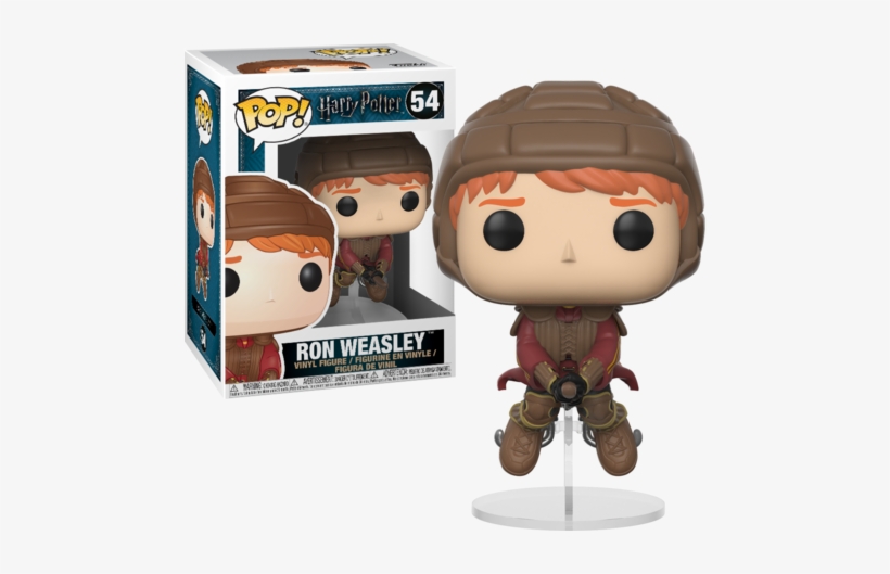 Harry Potter Funko Pop Ron On Broom - Funko Pop! Movies: Harry Potter - Ron Weasley, transparent png