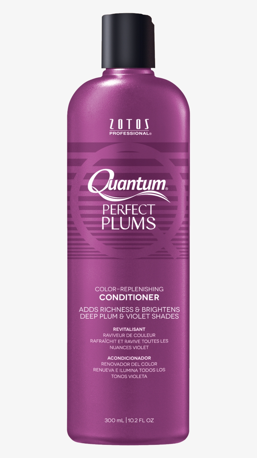 Perfect Plums Color Refreshing Conditioner By Quantum - Quantum Perfect Plum Color Replenishing Shampoo 300ml, transparent png