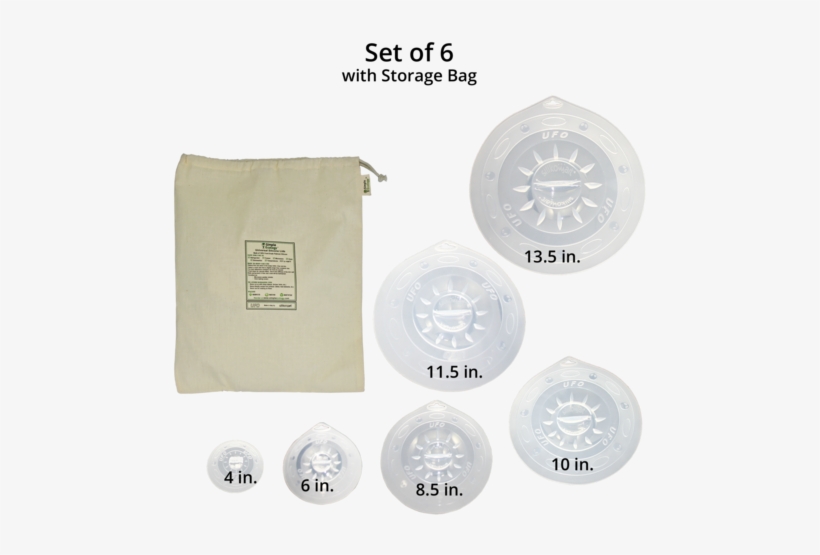 Ufo6 - Simple Ecology Universal Silicone Lids - Ufo Set, transparent png