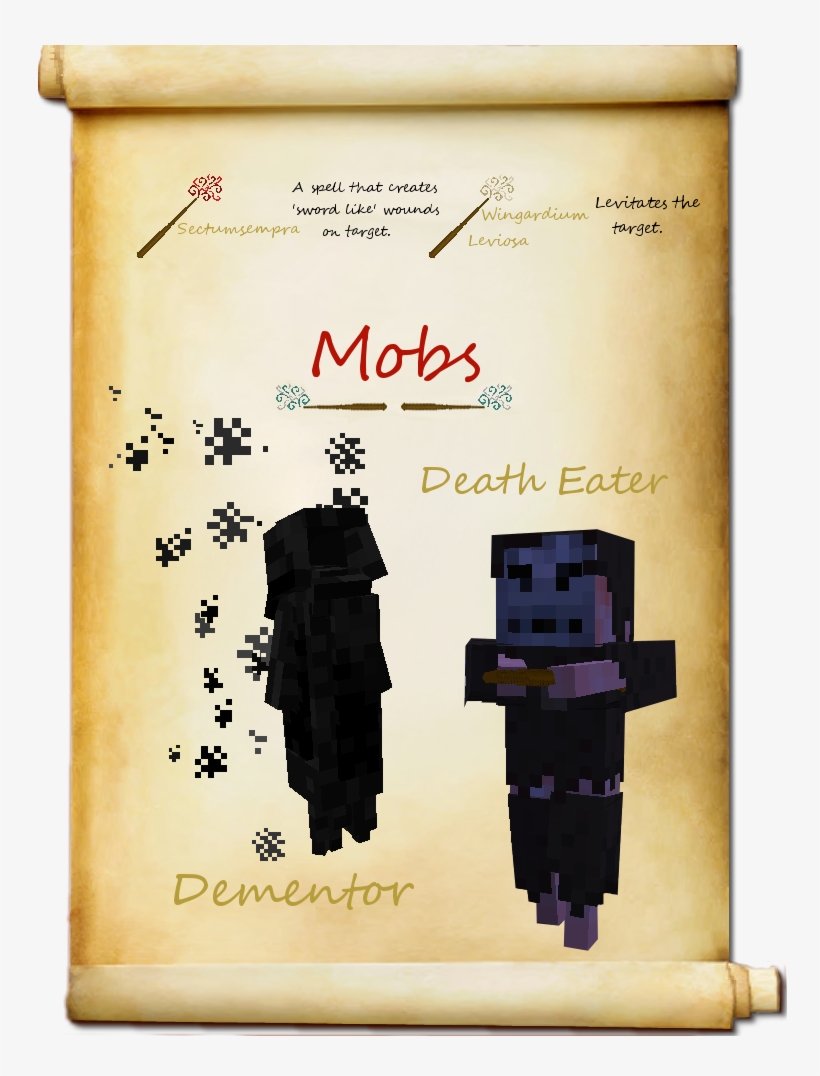 Installation - Harry Potter Mod Minecraft Mobs, transparent png