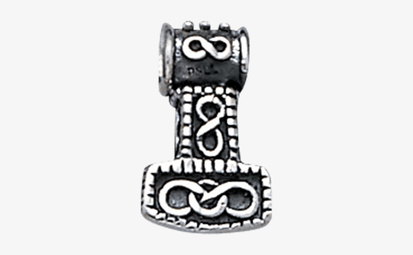White Bronze Thor Hammer Pendant - Jewellery, transparent png