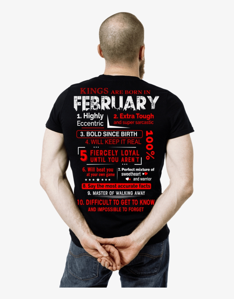 "kings Are Born In February" Custom Birthday Shirt - Kings Are Born On November 2, transparent png