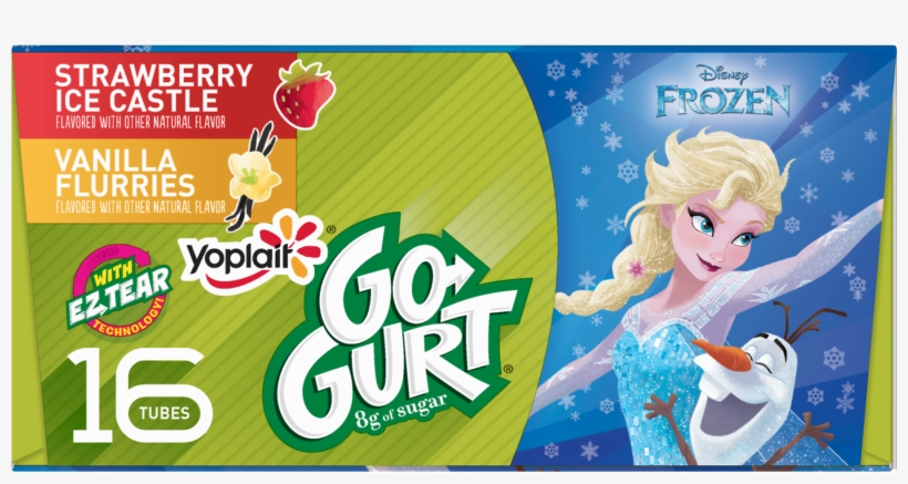 Yoplait Go-gurt, Disney Frozen Portable Low Fat Yogurt - Yoplait Go-gurt Teenage Mutant Ninja Turtles Low Fat, transparent png