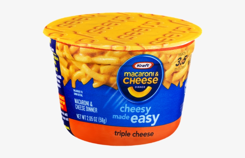 Kraft Easy Mac Triple Cheese, 2.05-ounce Microwavable, transparent png