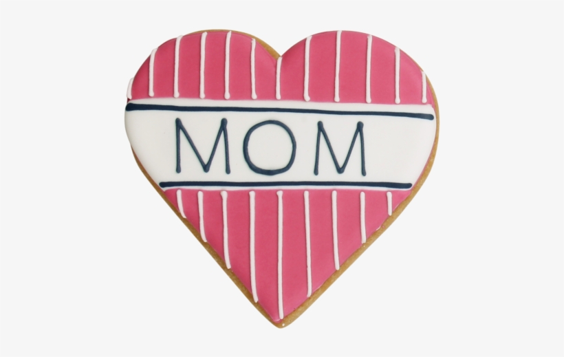 Preppy Mom Heart Cookie Party Favor - Cookie, transparent png